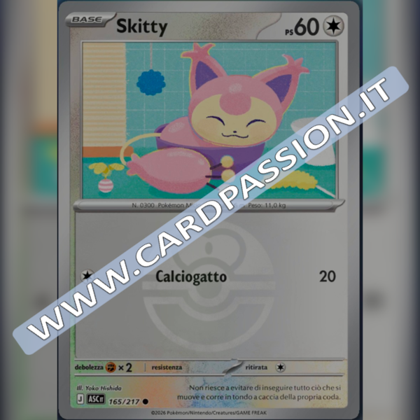 165/217 Skitty Poke Ball Reverse | Ascesa Eroica