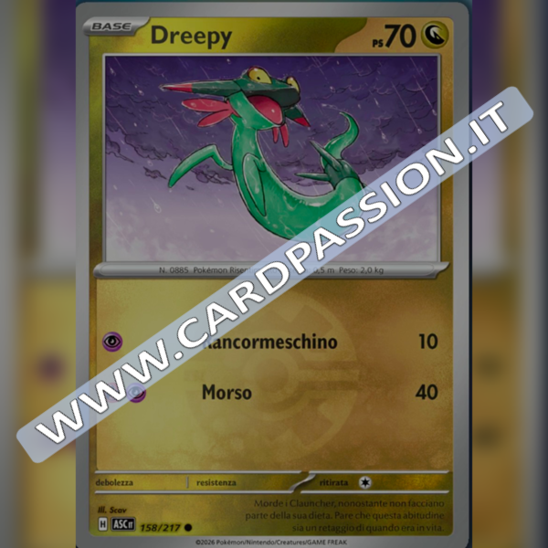 158/217 Dreepy Poke Ball Reverse | Ascesa Eroica