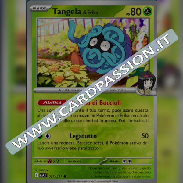 007/217 Tangela di Erika Poke Ball Reverse | Ascesa Eroica