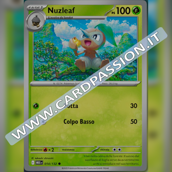 014/132 Nuzleaf | Megaevoluzione