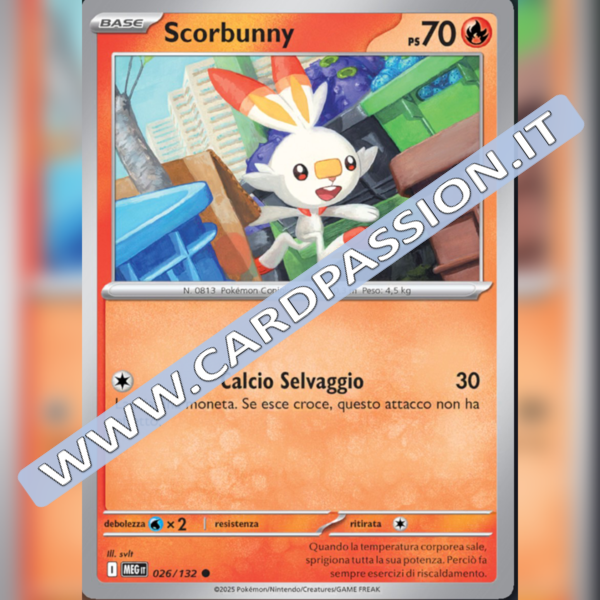 026/132 Scorbunny | Megaevoluzione