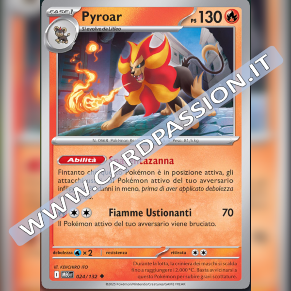 024/132 Pyroar | Megaevoluzione