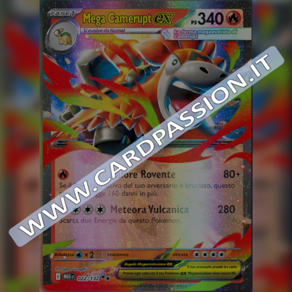 022/132 Mega Camerupt ex | Megaevoluzione