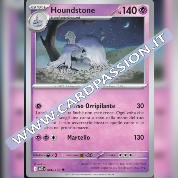 066/132 Houndstone | Megaevoluzione