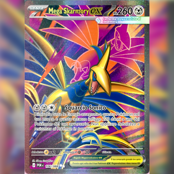 106/088 Mega Skarmory ex (Full Art) | Equilibrio Perfetto