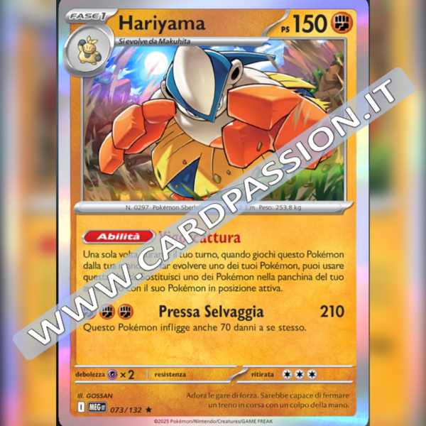 073/132 Hariyama Holo | Megaevoluzione