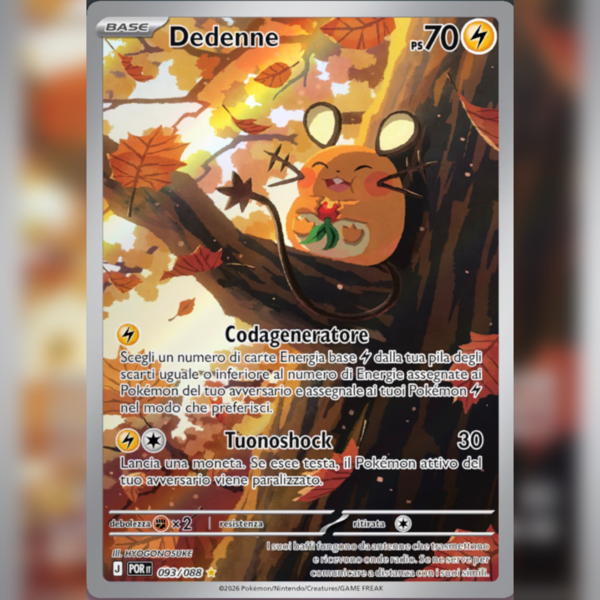 093/088 Dedenne Illustrazione Rara | Equilibrio Perfetto