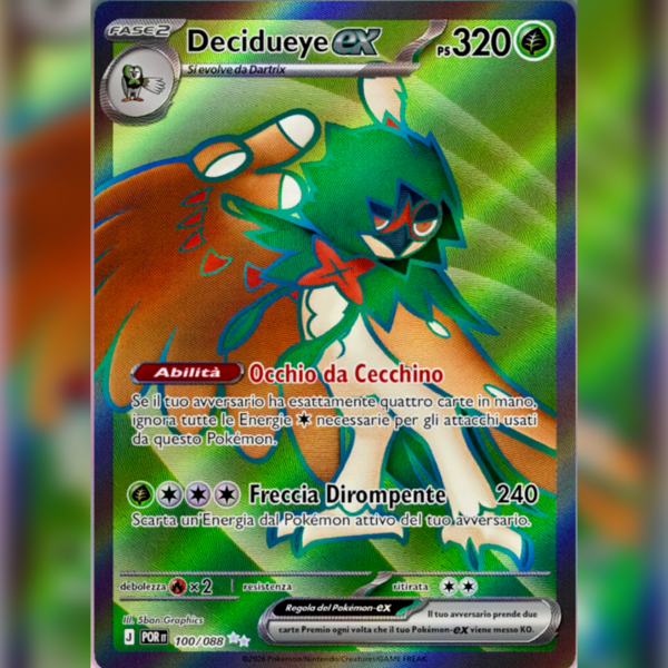 100/088 Decidueye ex (Full Art) | Equilibrio Perfetto