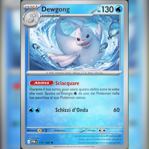 019/088 Dewgong Reverse | Equilibrio Perfetto