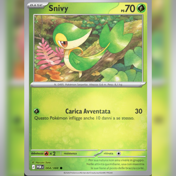 004/088 Snivy Reverse | Equilibrio Perfetto
