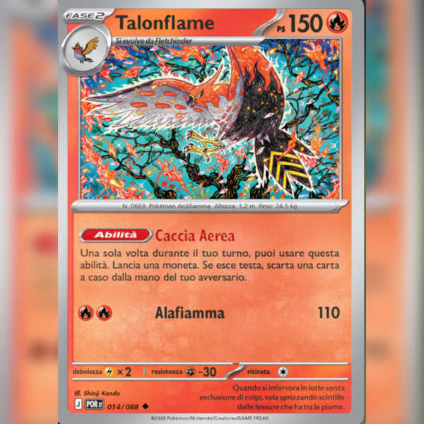 014/088 Talonflame Reverse | Equilibrio Perfetto