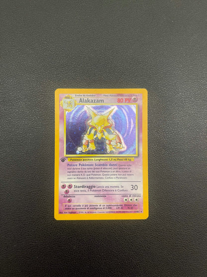 1/102 Alakazam Holo Prima Edizione Excellent | Set Base (IT)