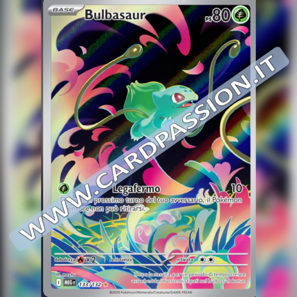 133/132 Bulbasaur Illustrazione Rara | Megaevoluzione