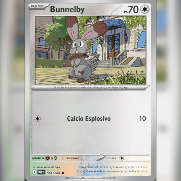 064/088 Bunnelby Reverse | Equilibrio Perfetto