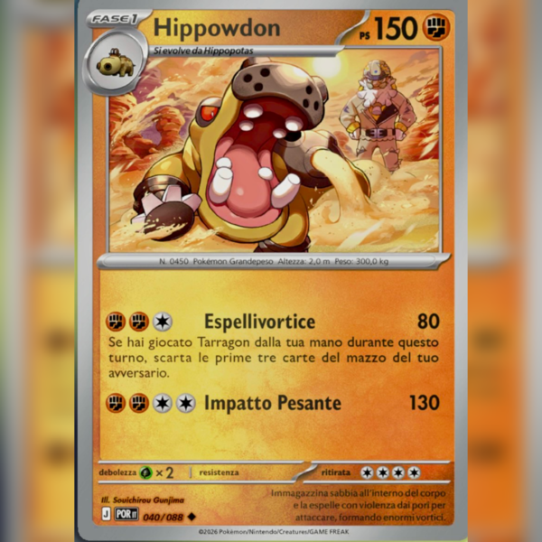 040/088 Hippowdon Reverse | Equilibrio Perfetto