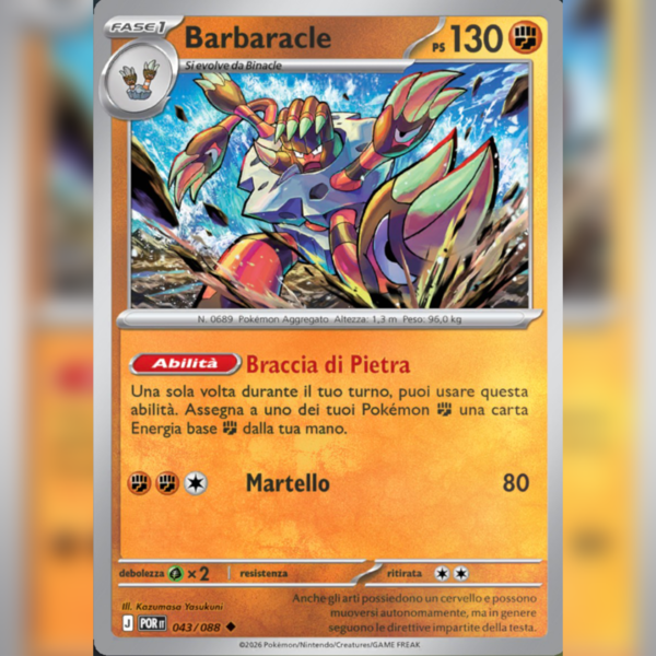 043/088 Barbaracle Reverse | Equilibrio Perfetto