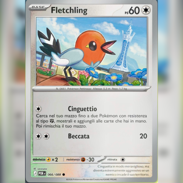 066/088 Fletchling Reverse | Equilibrio Perfetto