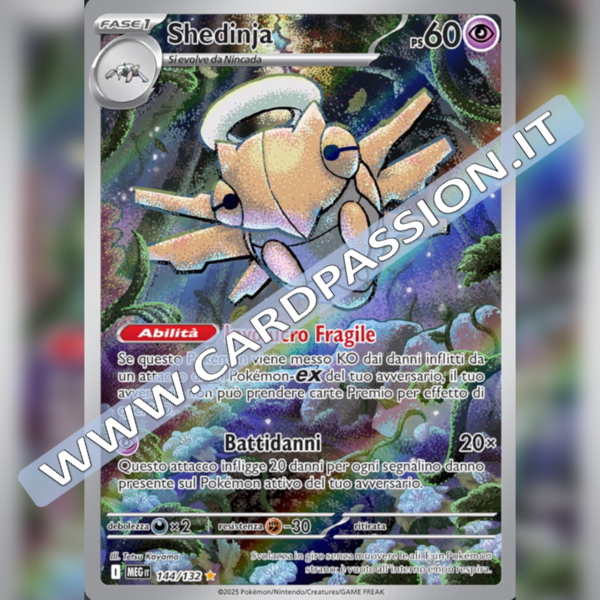 144/132 Shedinja Illustrazione Rara | Megaevoluzione