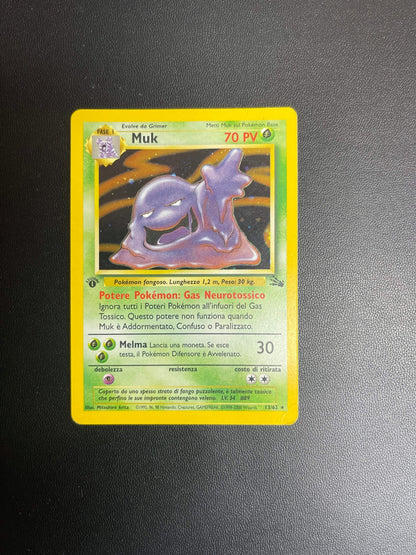 13/62 Muk Holo Prima Edizione Played | Set Fossil (IT)