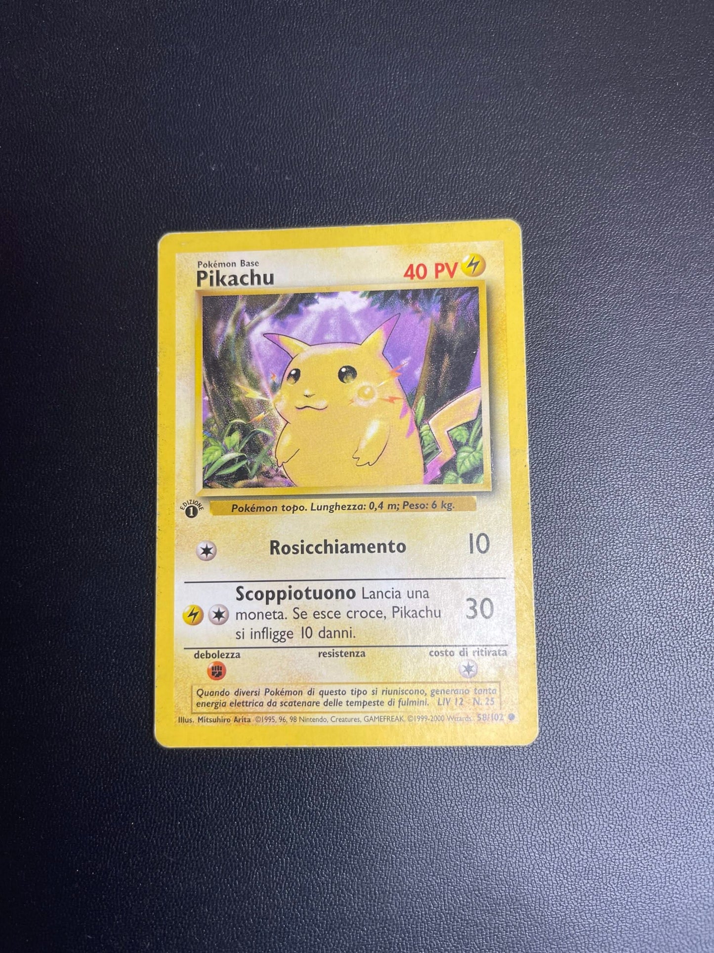 58/102 Pikachu Prima Edizione Good | Set Base (IT)