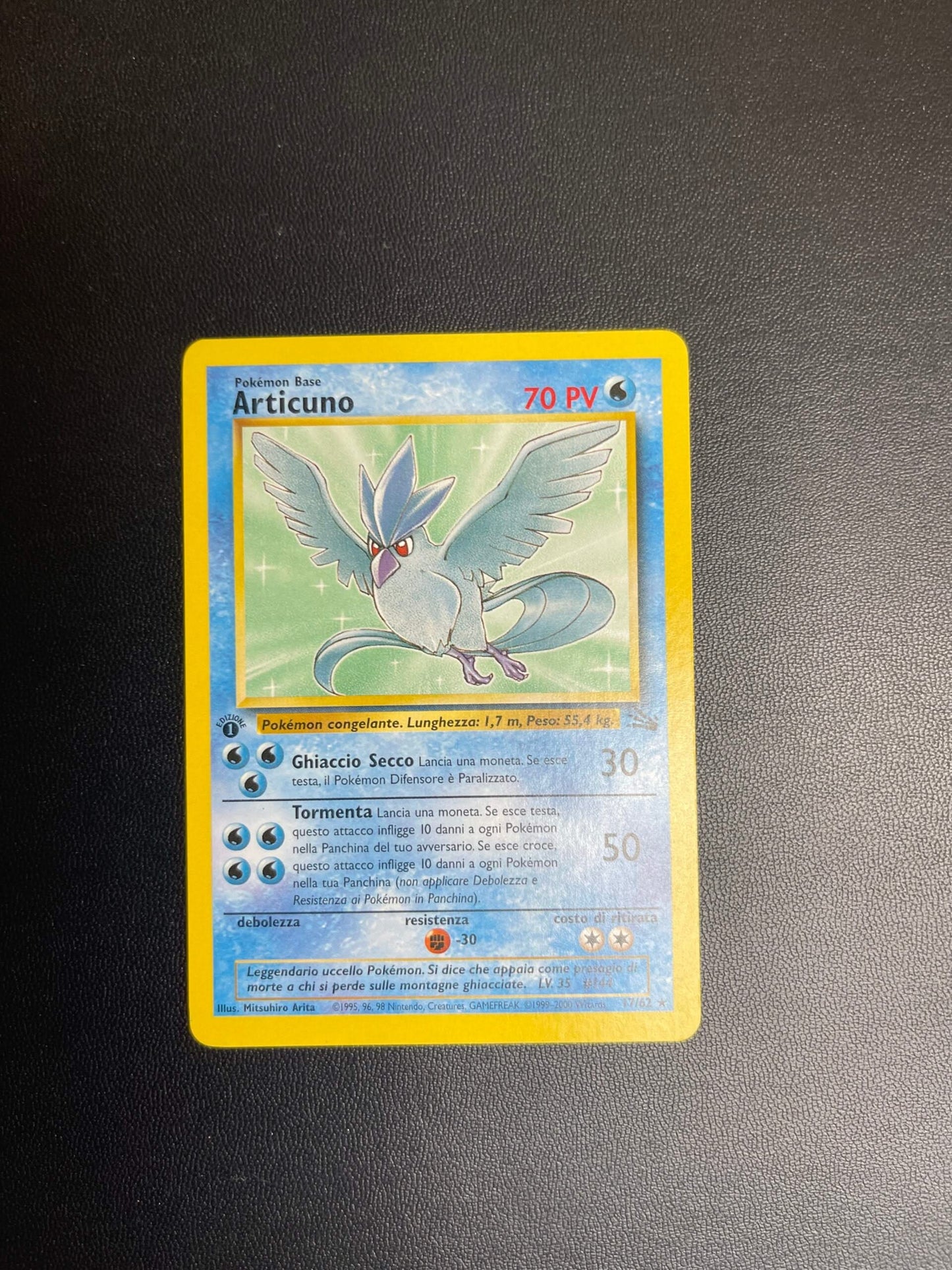 17/62 Articuno Prima Edizione Near Mint | Set Fossil (IT)