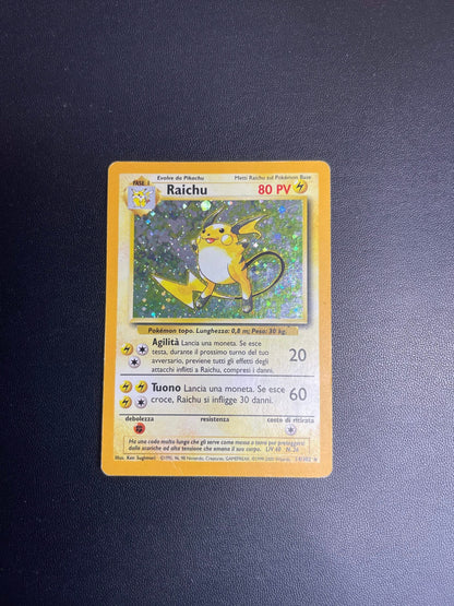 14/102 Raichu Holo Played | Set Base (IT)