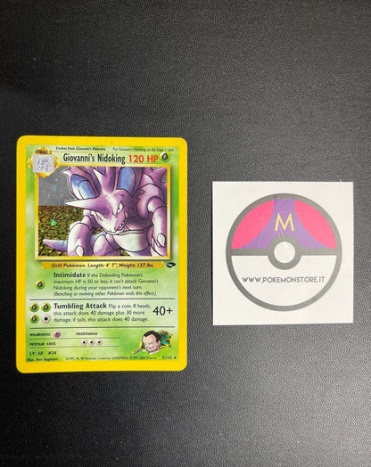 7/132 Giovanni's Nidoking Holo Excellent | Gym Challenge (EN)