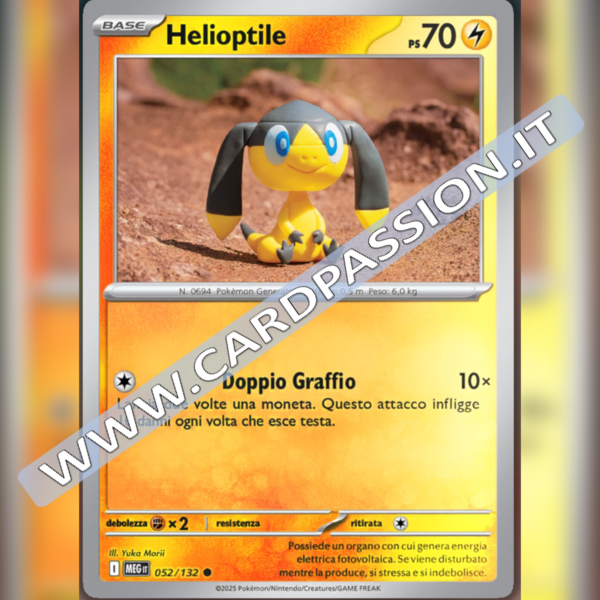 052/132 Helioptile Reverse | Megaevoluzione