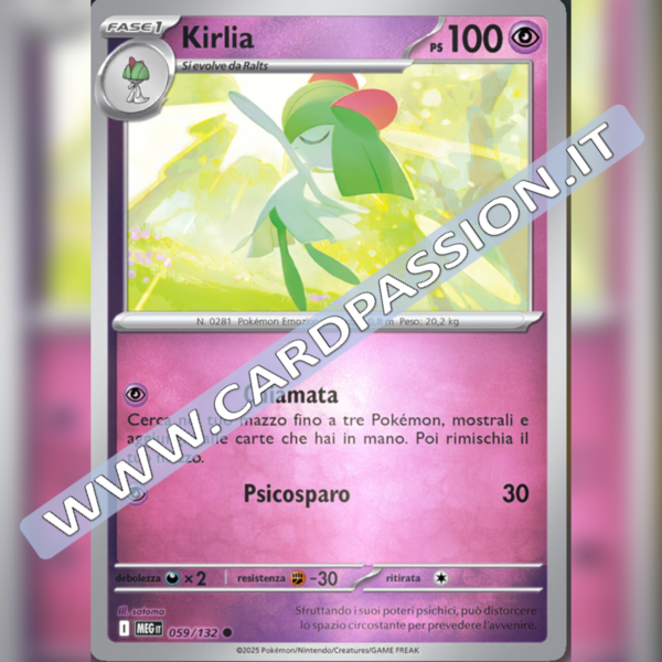 059/132 Kirlia Reverse | Megaevoluzione