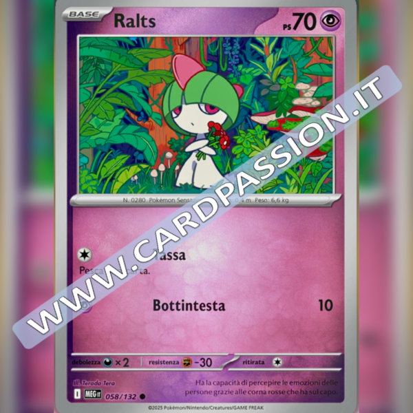 058/132 Ralts Reverse | Megaevoluzione