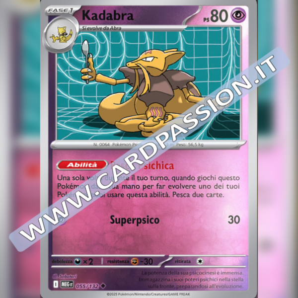 055/132 Kadabra Reverse | Megaevoluzione