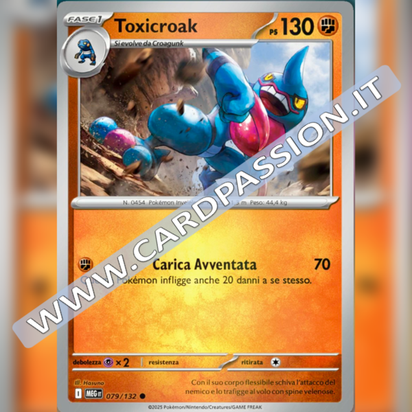 079/132 Toxicroak Reverse | Megaevoluzione