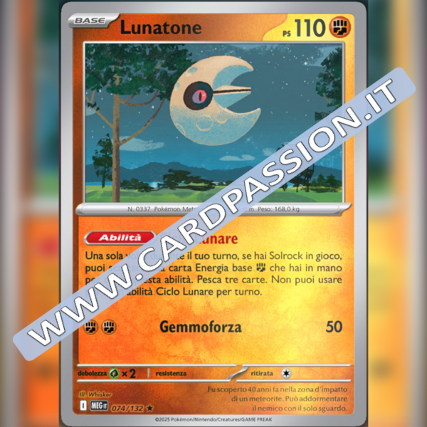 074/132 Lunatone Reverse | Megaevoluzione