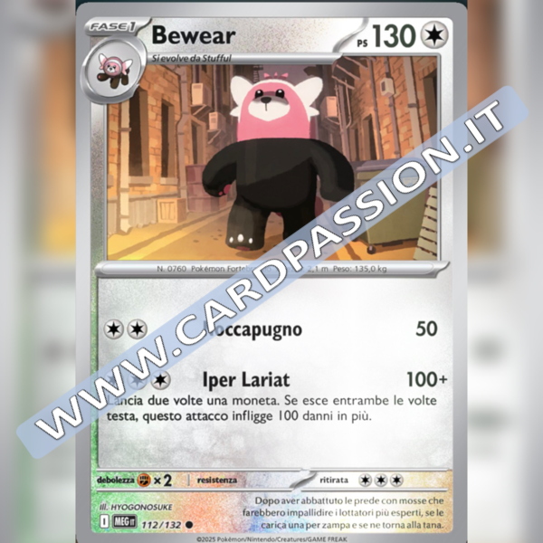 112/132 Bewear Reverse | Megaevoluzione