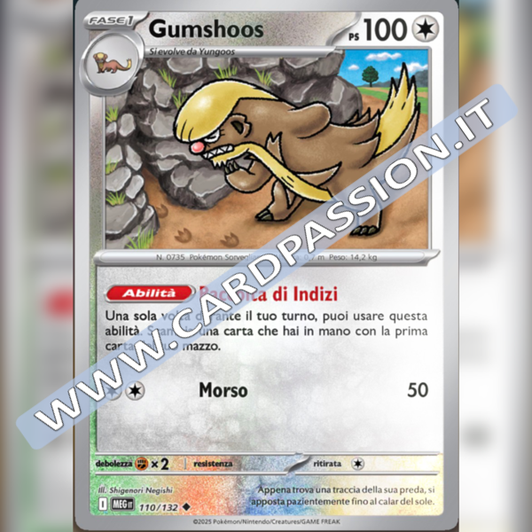 110/132 Gumshoos Reverse | Megaevoluzione