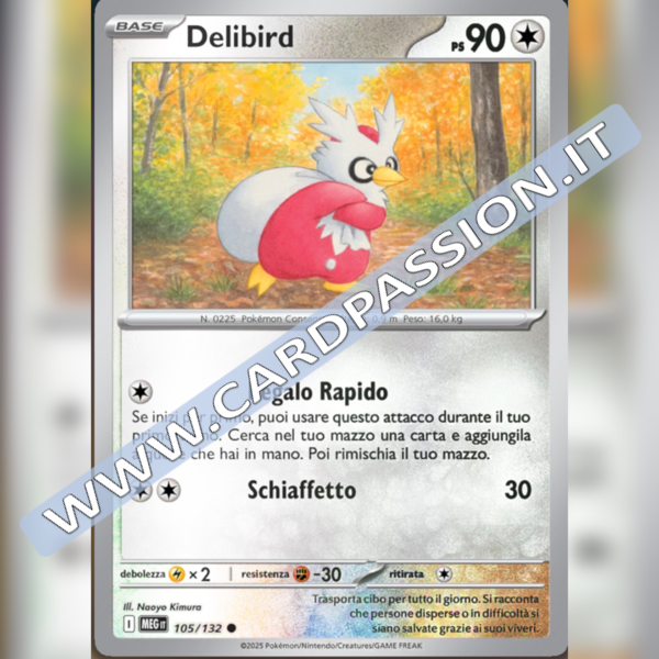 105/132 Delibird Reverse | Megaevoluzione