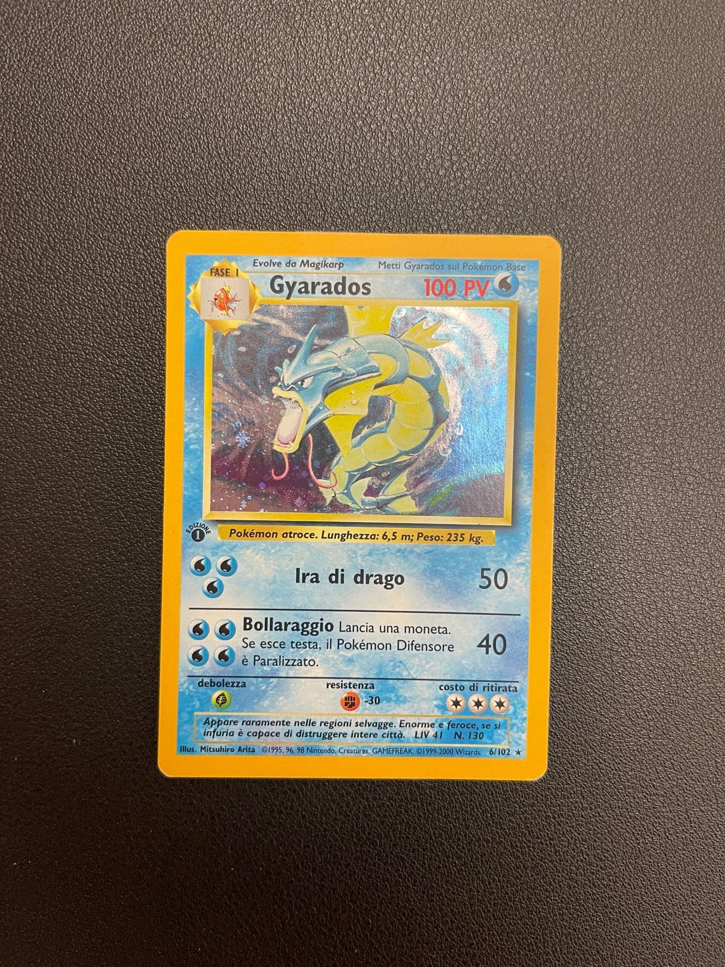 6/102 Gyarados Holo Prima Edizione Good + | Set Base (IT)