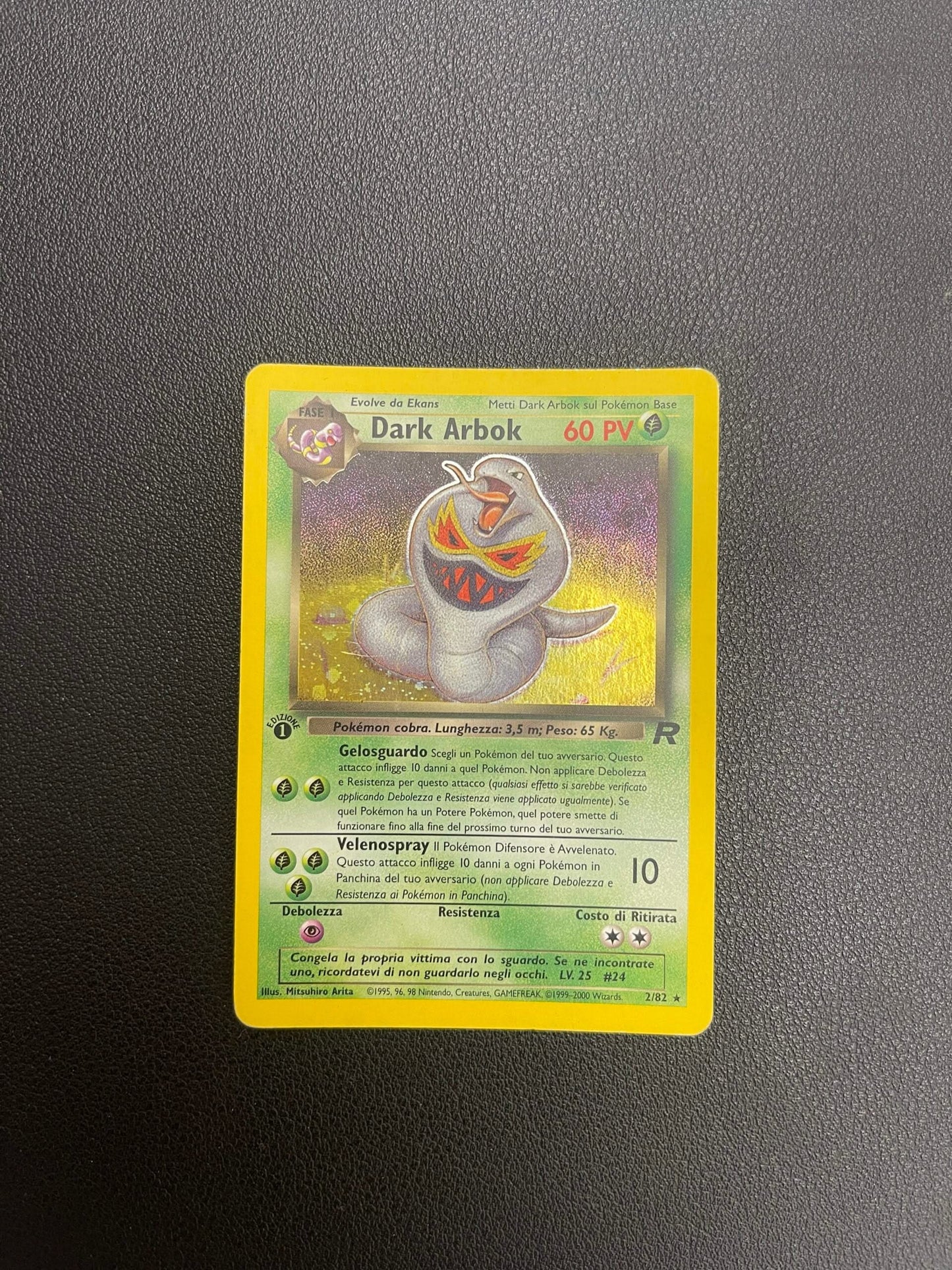 2/82 Dark Arbok Holo Prima Edizione Good | Team Rocket (IT)