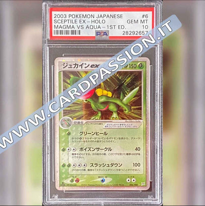 006/080 Sceptile EX 1st Ed. Magma Vs Aqua PSA 10