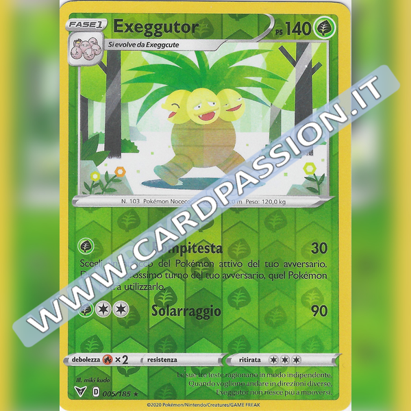 005/185 Exeggutor Reverse | Voltaggio Sfolgorante - Card Passion