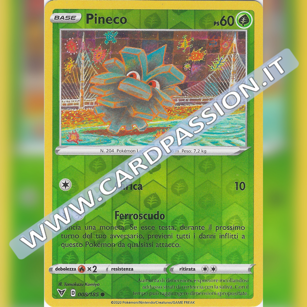 008/185 Pineco Reverse | Voltaggio Sfolgorante - Card Passion