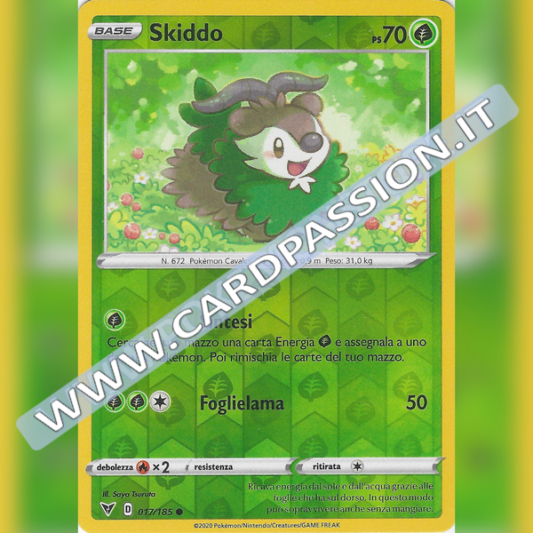 017/185 Skiddo Reverse | Voltaggio Sfolgorante - Card Passion