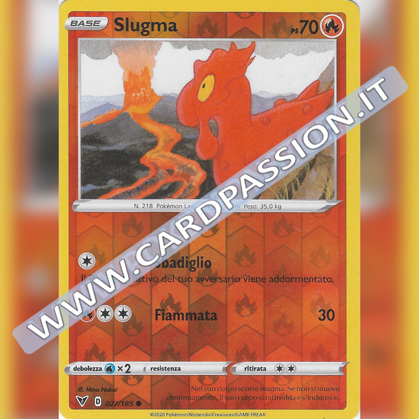 027/185 Slugma Reverse | Voltaggio Sfolgorante - Card Passion
