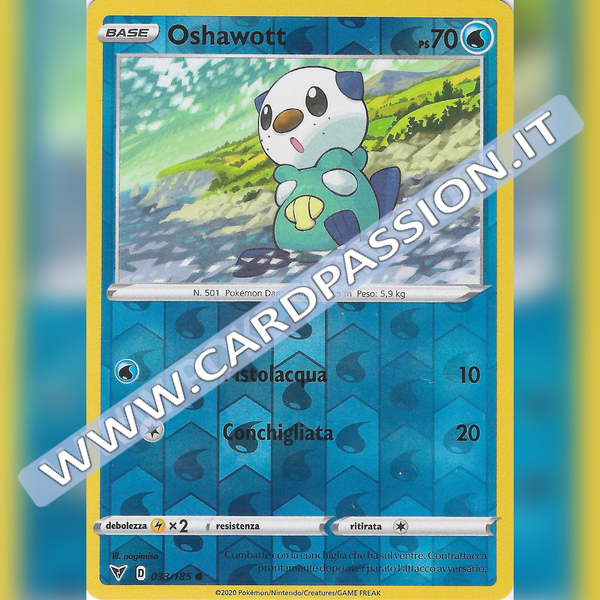 033/185 Oshawott Reverse | Voltaggio Sfolgorante - Card Passion