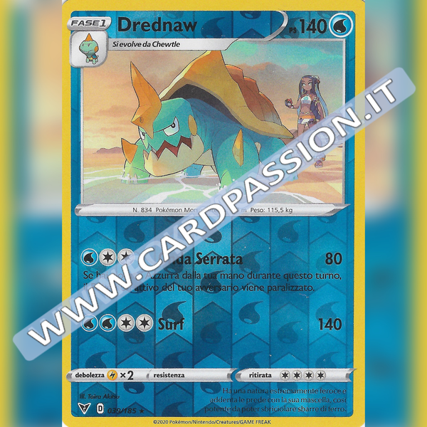 039/185 Drednaw Reverse | Voltaggio Sfolgorante - Card Passion