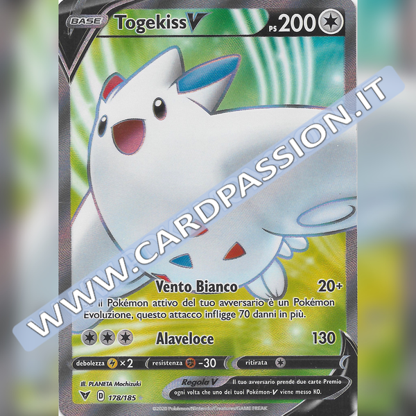 178/185 Togekiss V Full Art | Voltaggio Sfolgorante - Card Passion