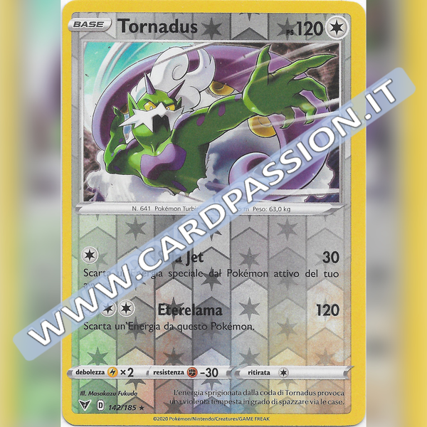 142/185 Tornadus Reverse | Voltaggio Sfolgorante - Card Passion