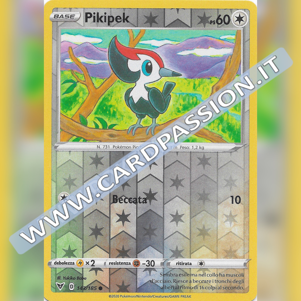 143/185 Pikipek Reverse | Voltaggio Sfolgorante - Card Passion