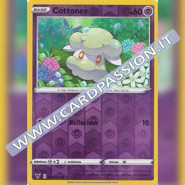 075/185 Cottonee Reverse | Voltaggio Sfolgorante - Card Passion