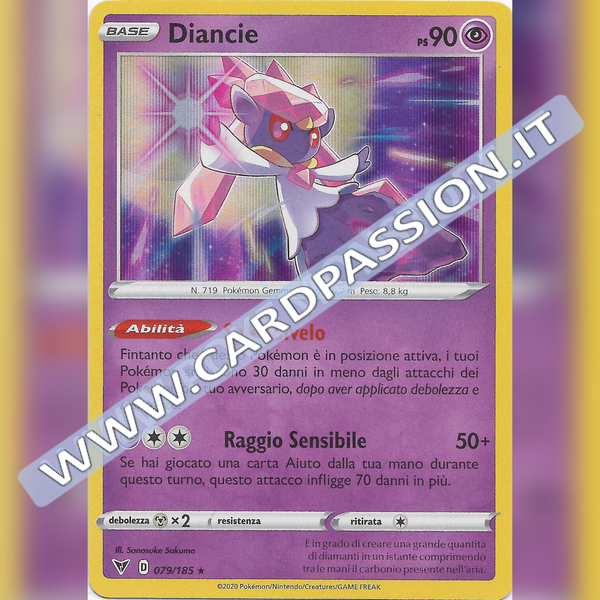 079/185 Diancie Holo | Voltaggio Sfolgorante - Card Passion